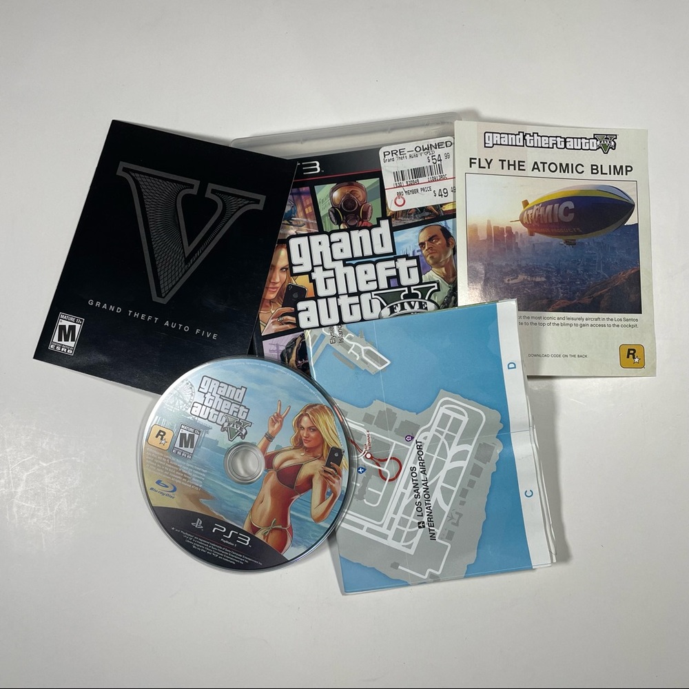 PS3 Grand Theft Auto V GTA5 Complete